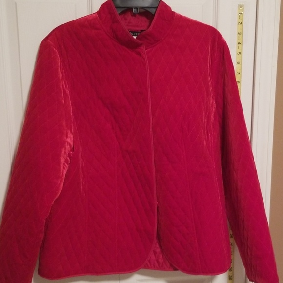 Index Jackets & Blazers - NWOT!! INDEX Red Velvet  Jacket